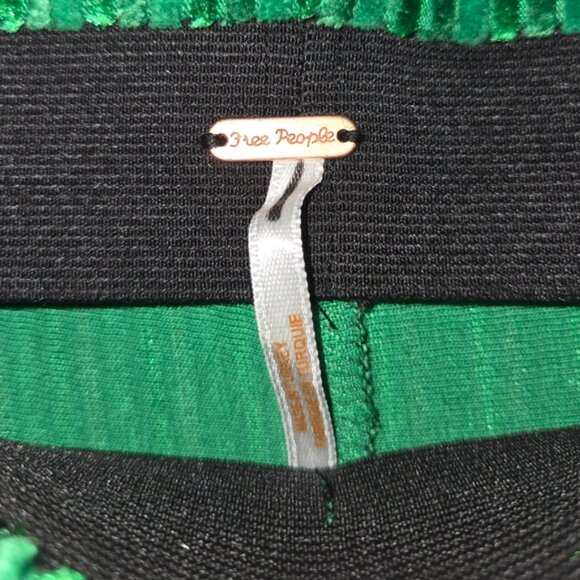 Free People Women's XS Velvet Pull-on Flare Pants Boho New - Picture 5 of 12